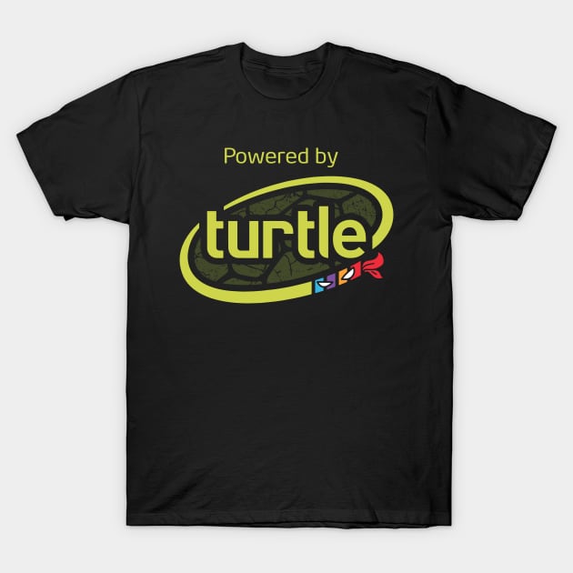 Powered By Turtle T-Shirt by TrulyMadlyGeekly